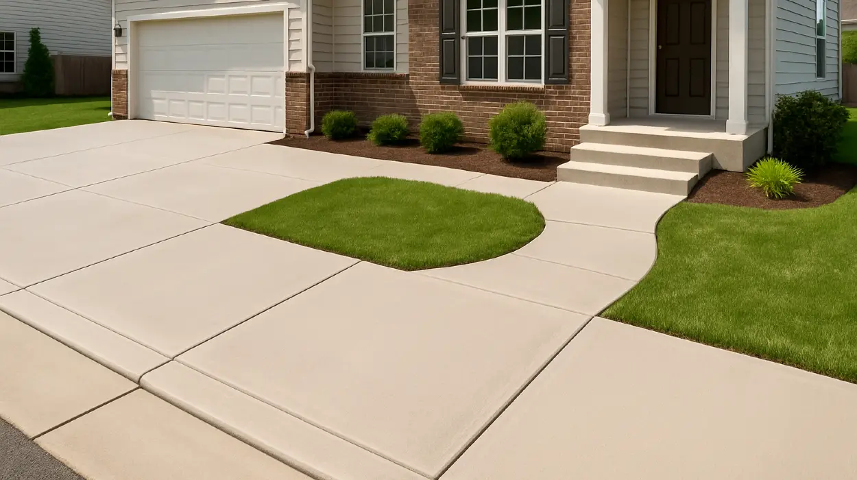a concrete porch and sidewalk from San Antonio Concrete Contractor in San Antonio, TX - concrete slab foundation repair