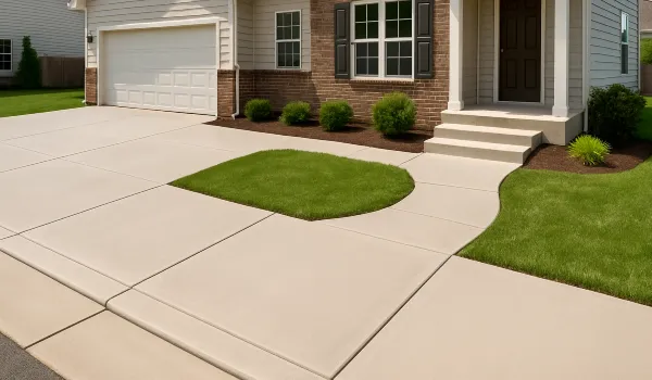a concrete porch and sidewalk from San Antonio Concrete Contractor in San Antonio, TX - concrete slab foundation repair