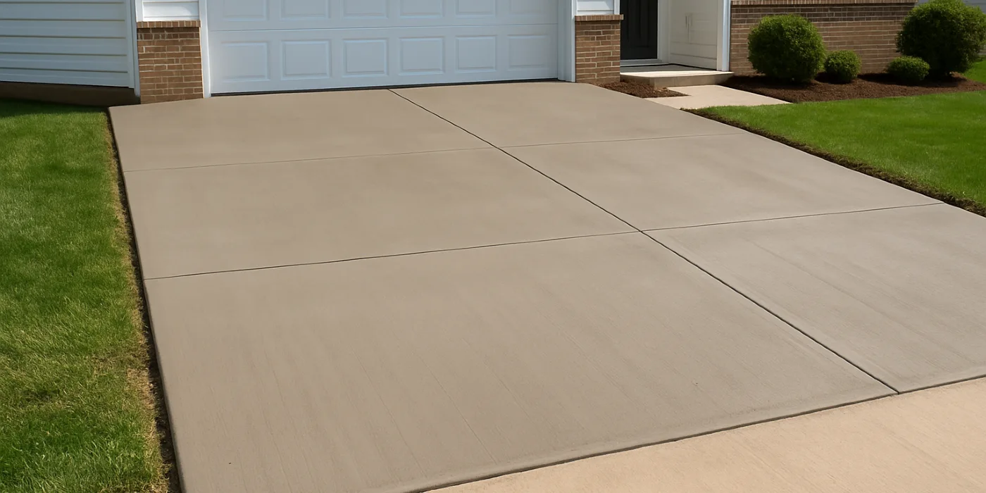 a brand new concrete driveway from San Antonio Concrete Contractor in Live Oak, TX - Live Oak TX